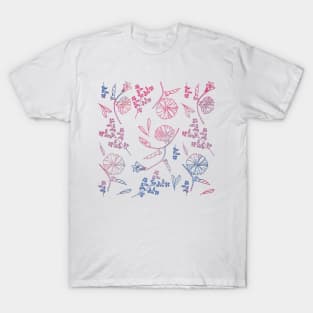 lowkey bisexual flower pattern T-Shirt